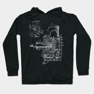 Pump Vintage Patent Hand Drawing Hoodie